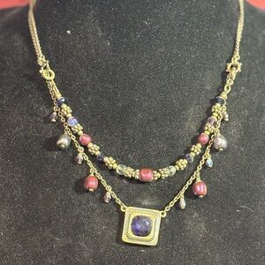Touchstone Crystal Multicolor Beaded Convertible Necklace